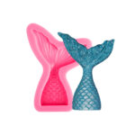 Molde de Silicona cola de sirena pequeña