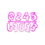 Cortador de plástico Numeros 4cm