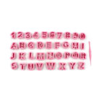 Cortador de plástico Numeros y ABC 2cm