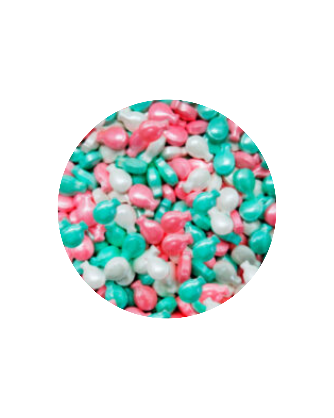2 (2) Confeti globos colores pastel x 40gr - Imagen 1