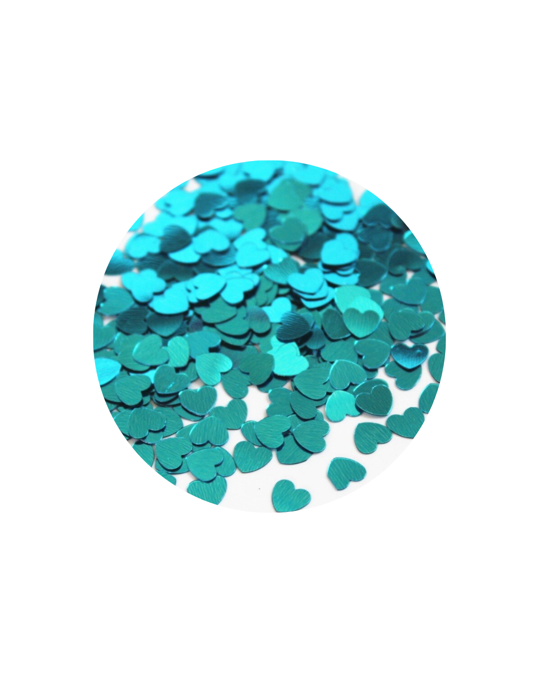 5 (1) corazones turquesa