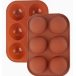 Molde de Silicona semiesfera x 6