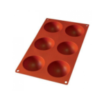 Molde de Silicona semiesfera x 6