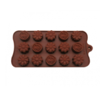 Molde de Silicona Chocoflores x 15