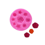 Molde de Silicona Rosas x 9