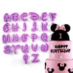 Cortador plástico Abecedario letras Disney