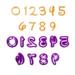 Cortador plástico Números Disney