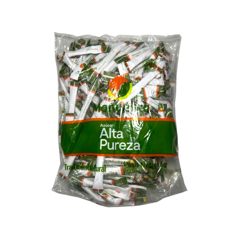 AZUCAR MANUELITA 200 SOBRE X 5 GRAMOS Azúcar refinada manuelita 200 tubos x 5 gr - Imagen 1
