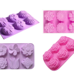 Molde Silicona Flores Variadas X 6