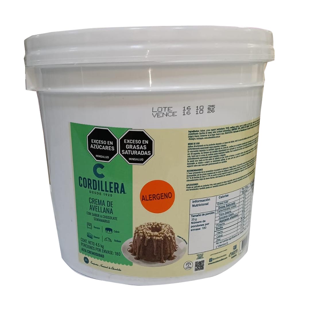 CREMA DE AVELLANA POTE 4 KILO crema avellana chocolate