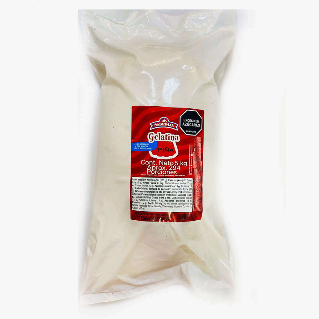 Gelatina 5kg Piña Gelatina Piña