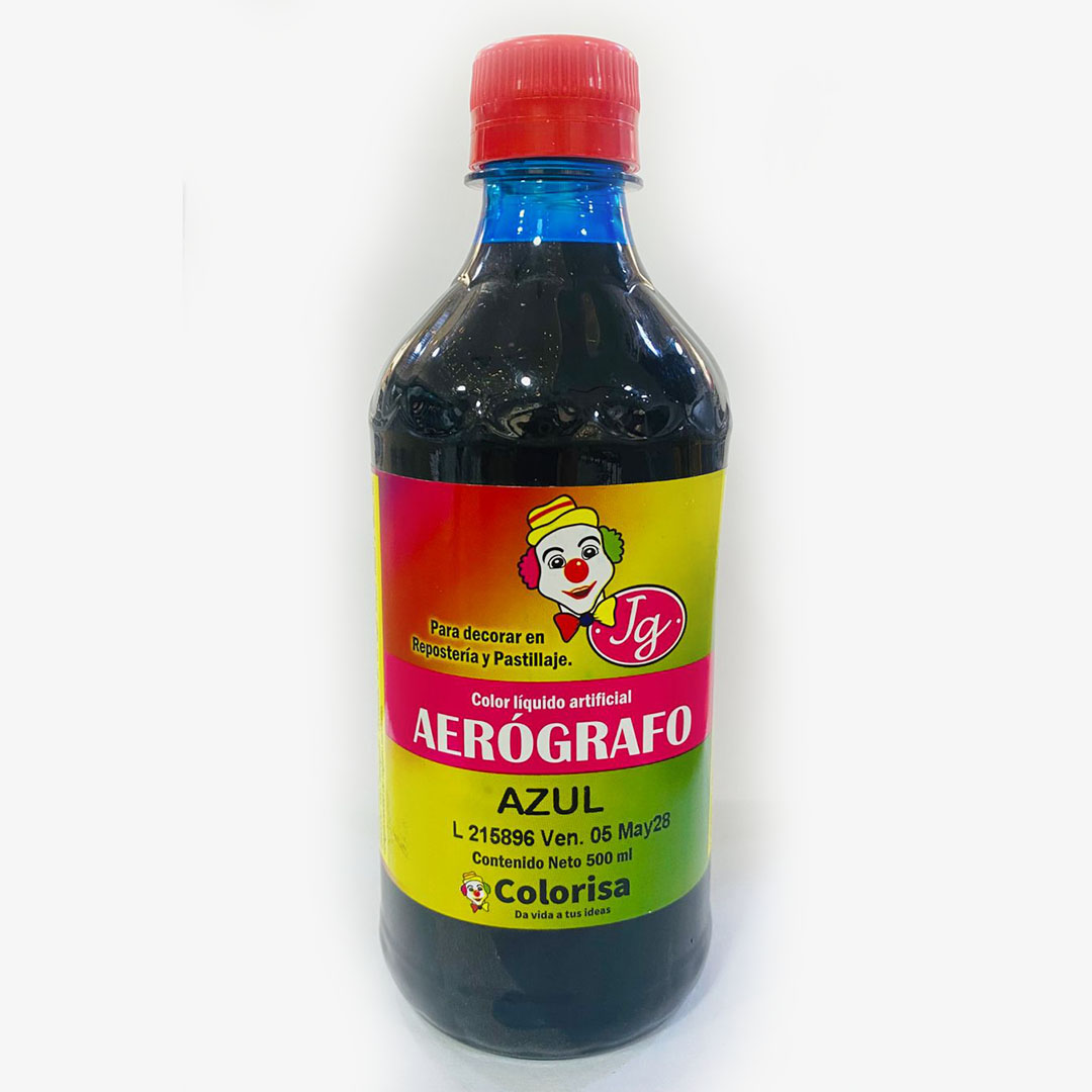 aerografo azul colorisa Tinta Vegetal Azul
