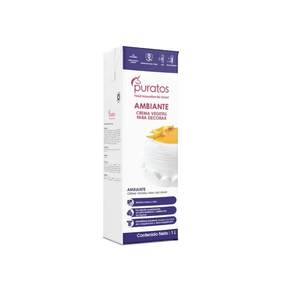 Crema chantilly puratos Crema Chantilly Ambiente PURATOS 1LT - Imagen 1