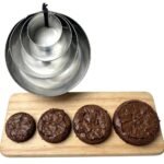 Set de 4 cortadores redondos de acero para galletas - Imagen 2