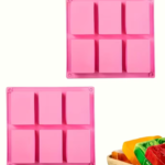 Molde de Silicona barras x6 jabón