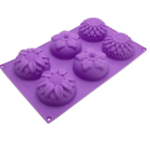 Molde Silicona Flores Variadas X 6