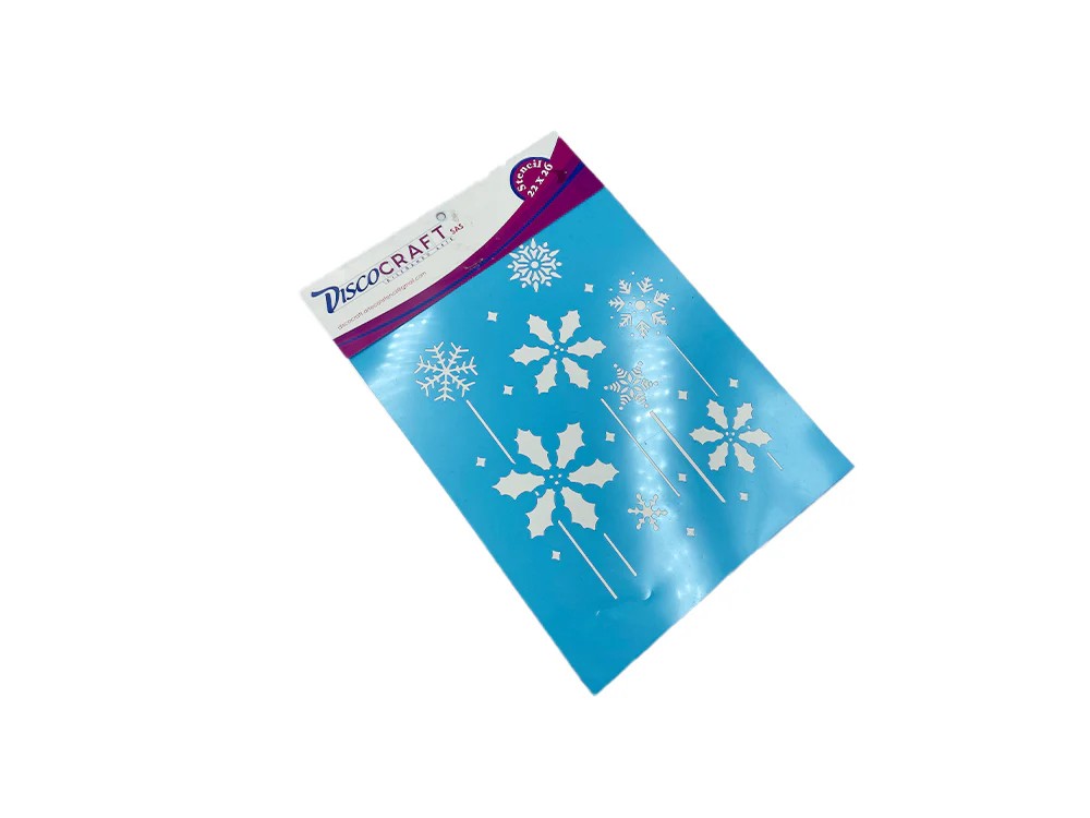 ESTENCIL COPOS DE NIEVE ORQ 5847 copos de nieves