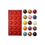 Molde de Silicona Semiesfera 15 Cavidades - Imagen 2