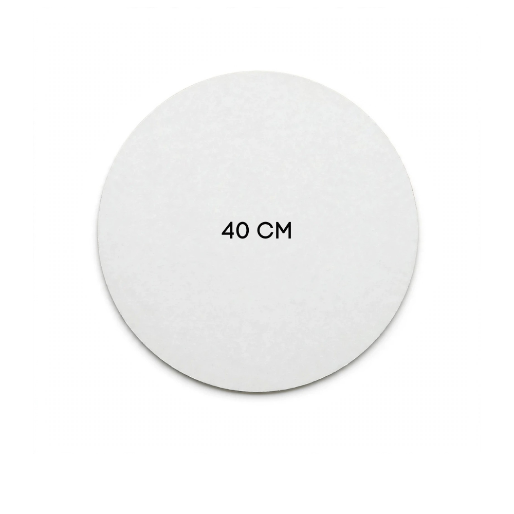 Disco mdf 40cm Base para torta de MDF blanco de 40cm - Imagen 1