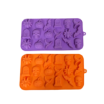Molde Silicona Halloween x 18 cavidades