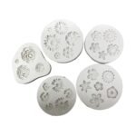 Molde de silicona mini flores para fondant